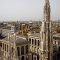 Вид на Милан с крыши Дуомо