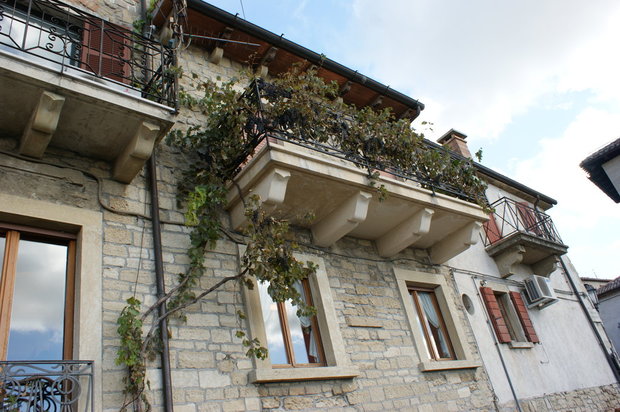 Виноград на балконе