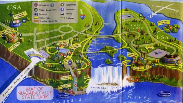 Карта Niagara Falls State Park