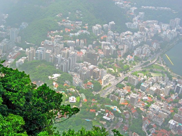 Бразилия, Рио-де-Жанейро, вид с горы Корковадо