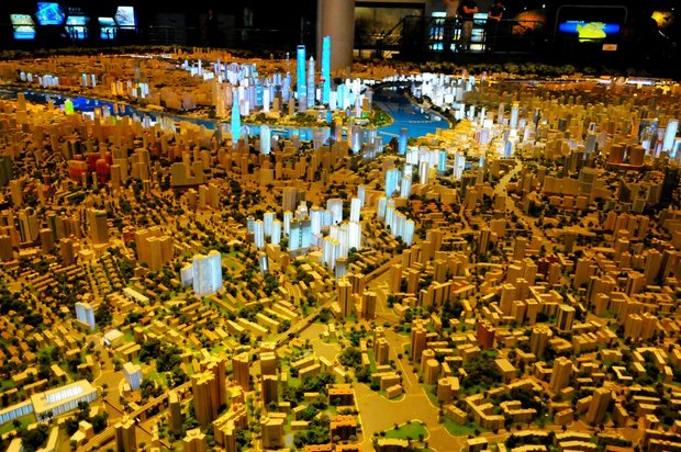 Шанхай. Центр городского планирования. Макет Шанхая