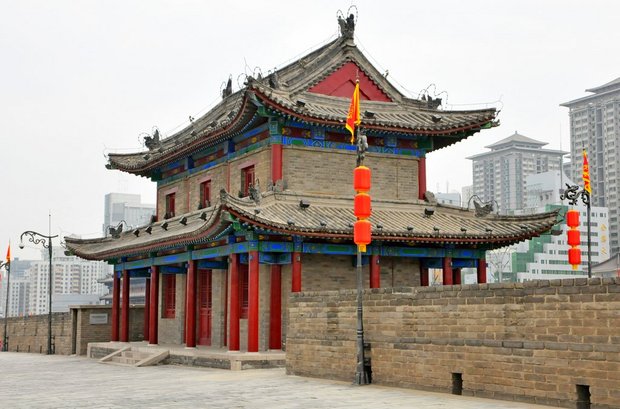 Сиань. Городская стена династии Мин