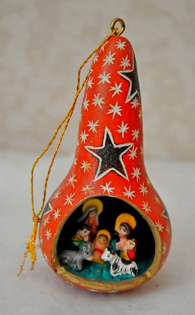 Елочная игрушка "Святое семейство", Перу