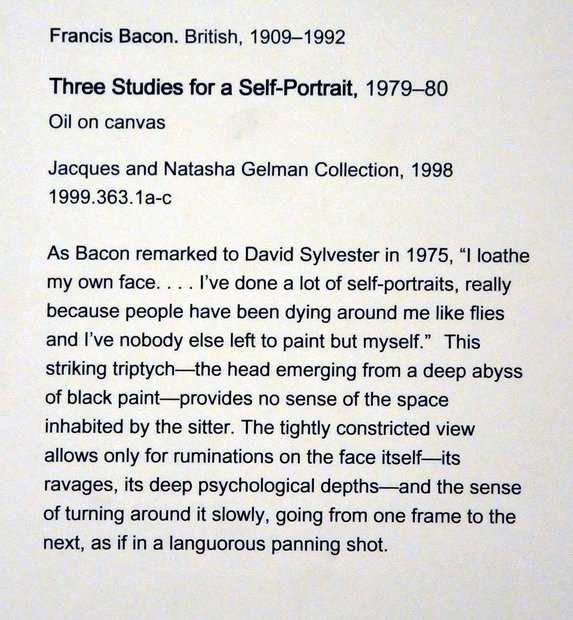 Francis Bacon, the Metropolitan Museum of art, modern and contemporary art, New York, the USA, Метрополитан музей, Нью-Йорк, США