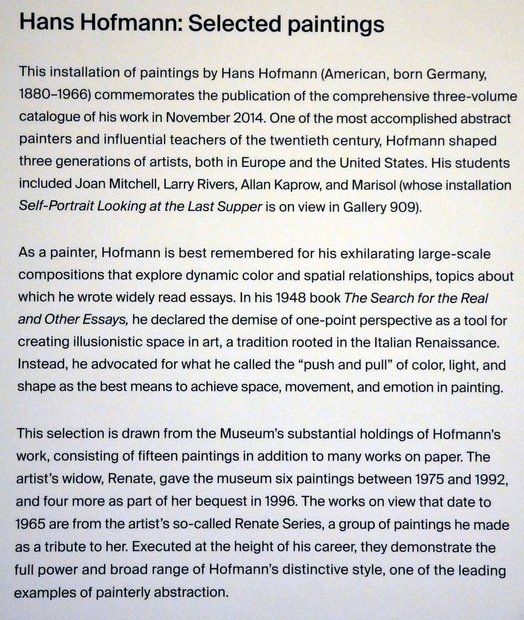 Hans Hofmann, the Metropolitan Museum of art, modern and contemporary art, New York, the USA, Метрополитан музей, Нью-Йорк, США