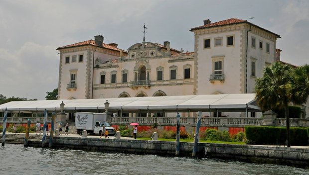Vizcaya Museum & Gardens, Miami, the USA, Вилла Вискайя, Майами, Флорида, США