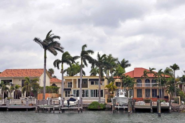 Millionaire's row cruise, Miami, Florida, the USA, Круиз к домам миллионеров, Майами, Флорида, США