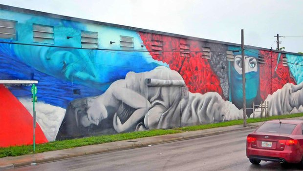 Wynwood Walls art park, Miami, Florida, the USA