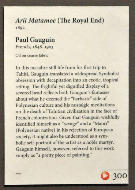 The Getty Center, Современная живопись,  Paul Gauguin, Лос-Анжелес, США