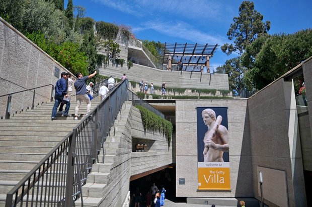 The Getty Villa, Сады и архитектура, Лос-Анжелес, США 
