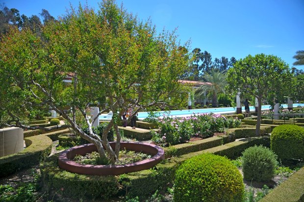The Getty Villa, Сады и архитектура, Лос-Анжелес, США