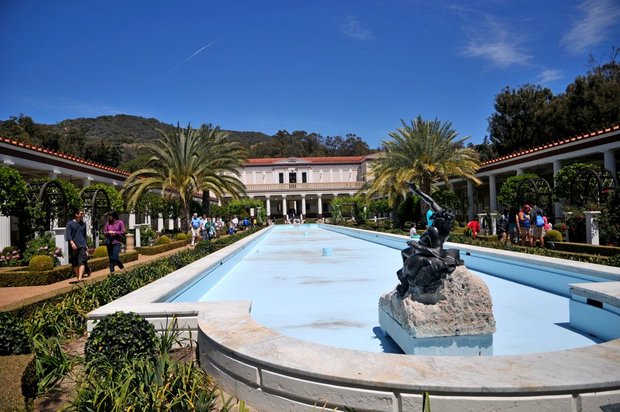 The Getty Villa, Сады и архитектура, Лос-Анжелес, США