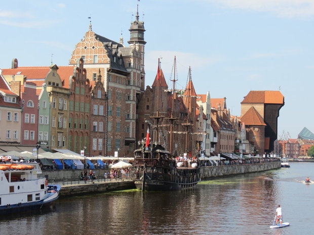 Gdańsk, вид на Brama Żuraw