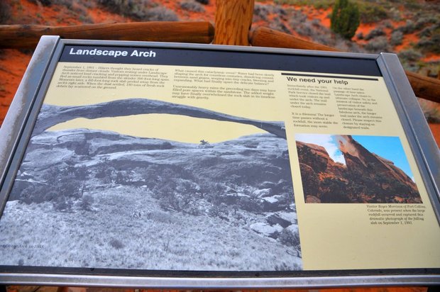 Национальный парк Арки, Devils Garden, Landscape Arch, Юта, США